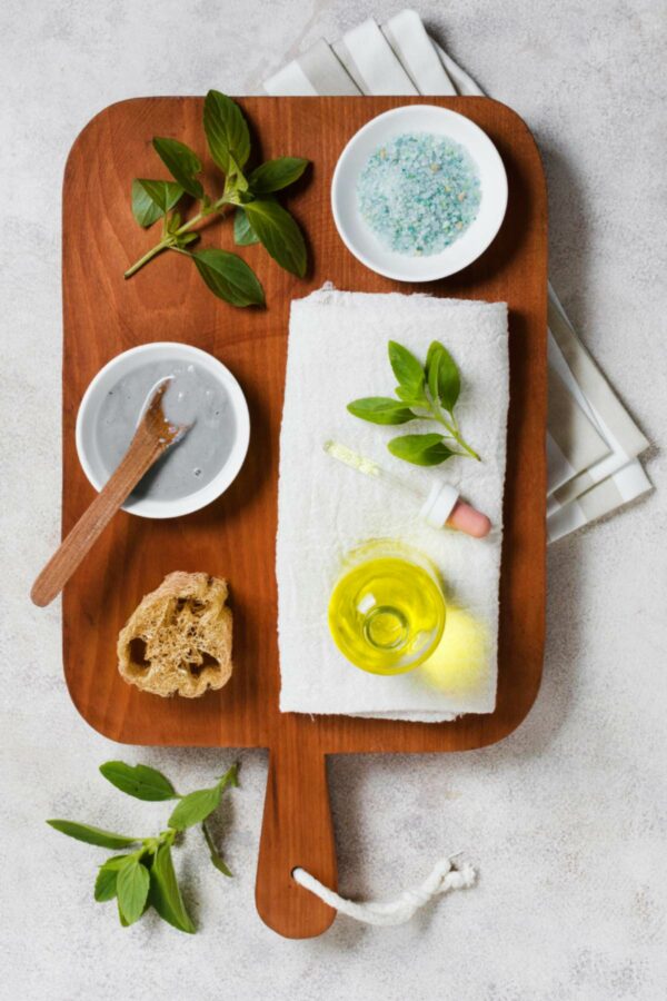 trattamento di bellezza all'olio di oliva