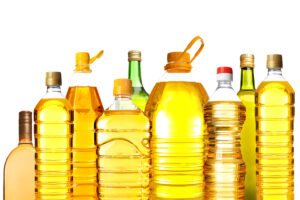 bottiglie di olio lampante raffinato