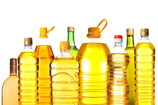 bottiglie di olio lampante raffinato