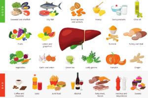 tabella degli alimenti consigliati e vietati per il fegato